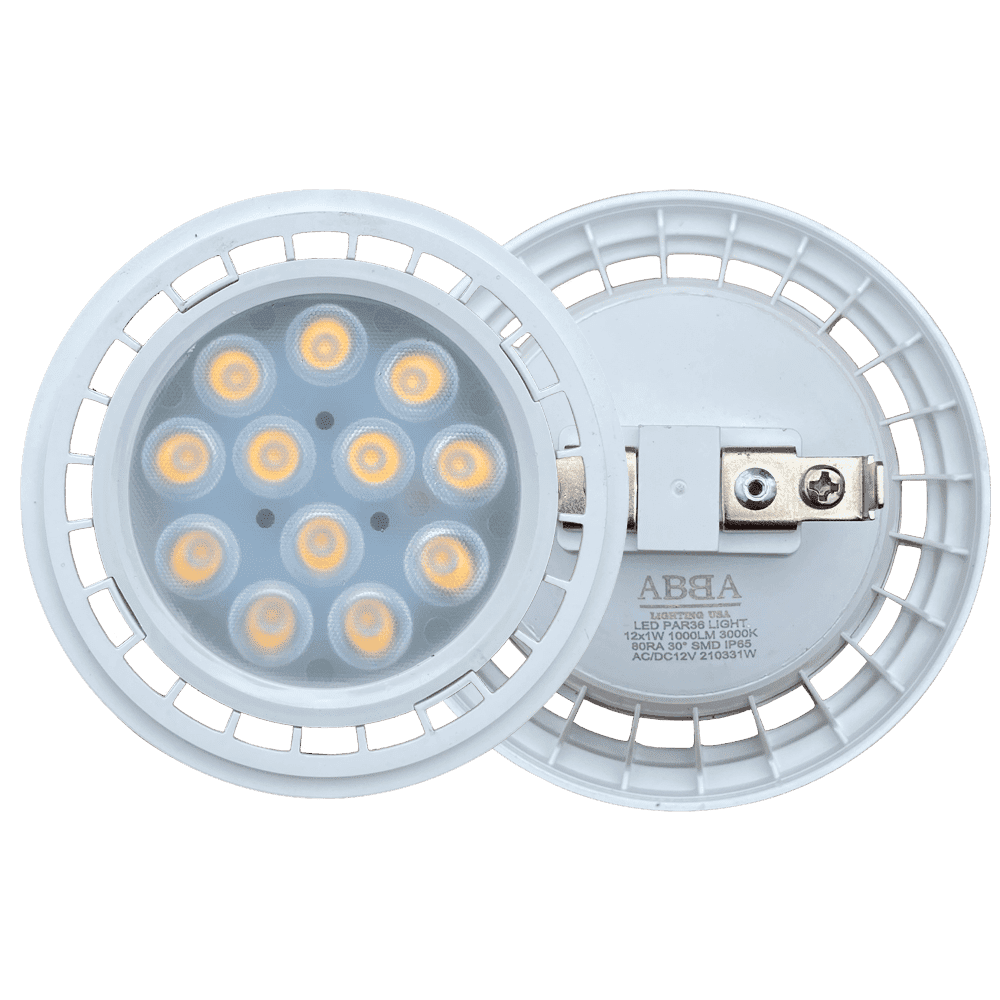 Foco LED para exteriores PAR36 de 12 W y 30°, para paisajes, resistente al agua