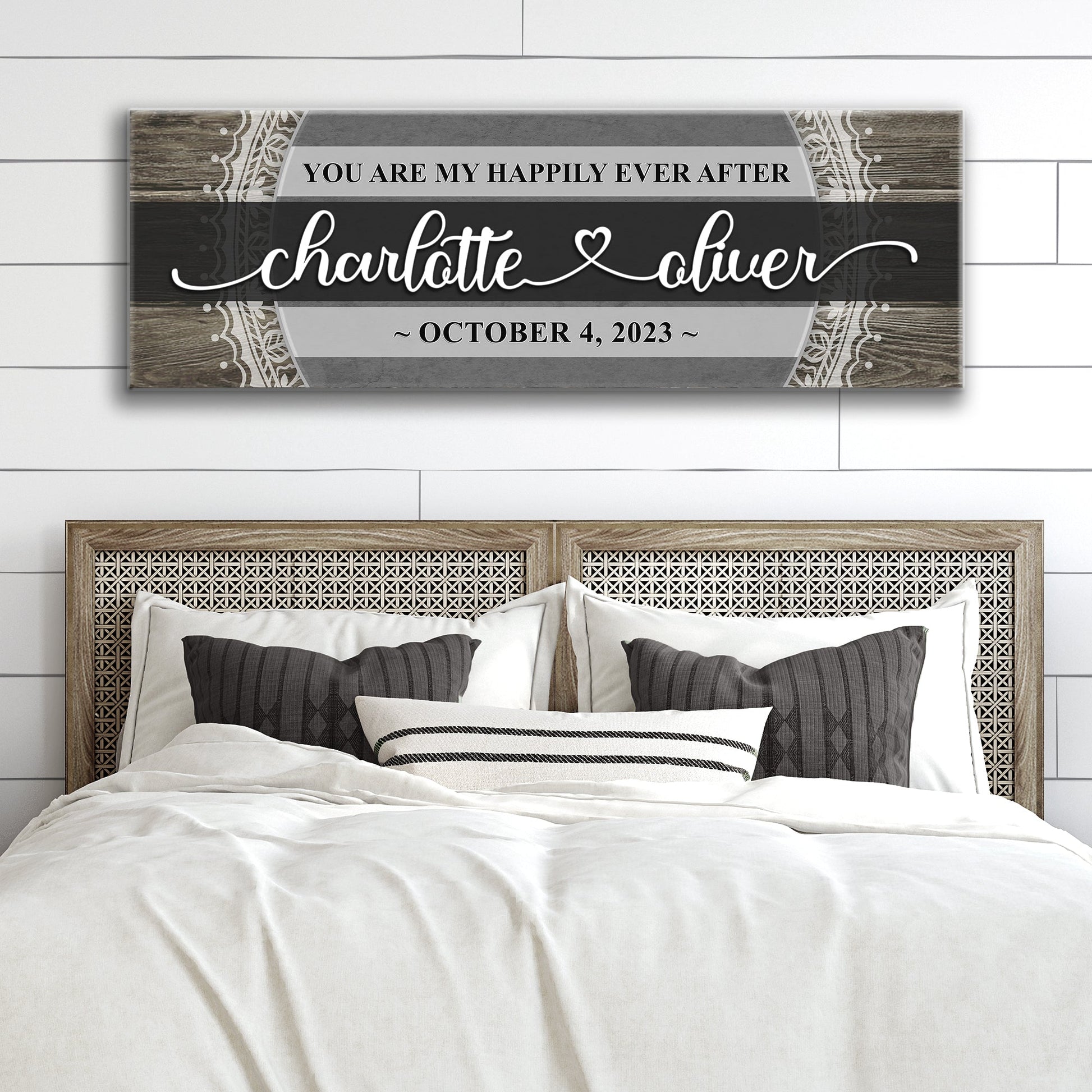 Happily Ever After Sign VI canvas by Tailored Canvases; Charlotte & Oliver, October 4, 2023 on Tampa Home & Garden Store