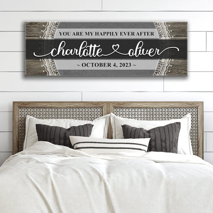 Happily Ever After Sign VI canvas by Tailored Canvases; Charlotte & Oliver, October 4, 2023 on Tampa Home & Garden Store
