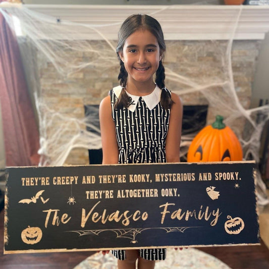 Creepy Family Halloween Canvas Print