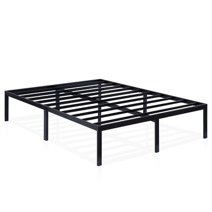 Base de cama de metal resistente de 16 pulgadas de alto tamaño King