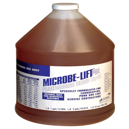 Microbe-Lift Pro-Blend Liquid gal jug, brown bottle with cap, Rivendell Distribution on Tampa Home & Garden Store