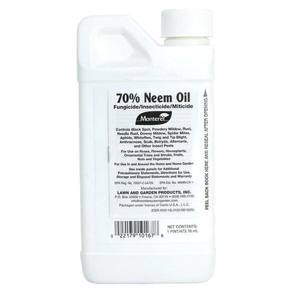 Aceite de neem Monterey concentrado al 70 % (pinta)