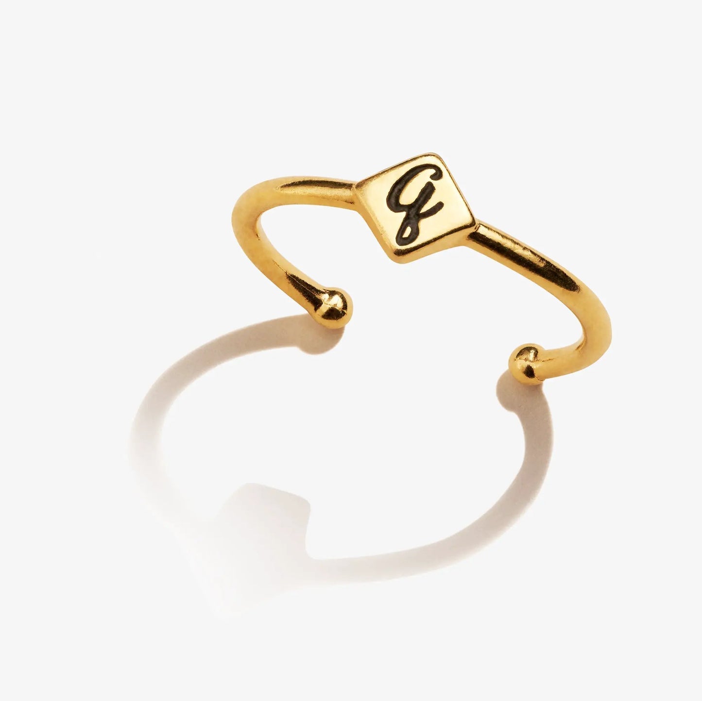 Initial Q Ring Personal Story Inspired Jewelry