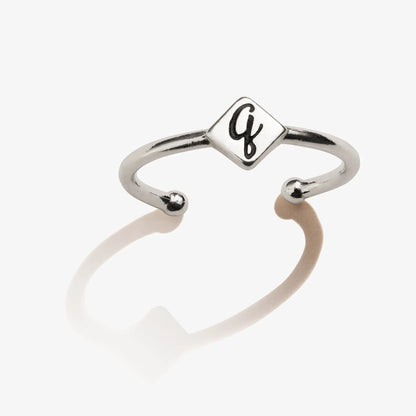 Initial Q Ring Personal Story Inspired Jewelry