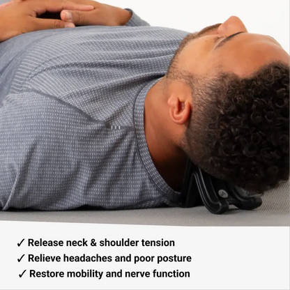 Range muscle release tool Aletha Health; black neck device relieves neck & shoulder tension on Tampa Home & Garden Store