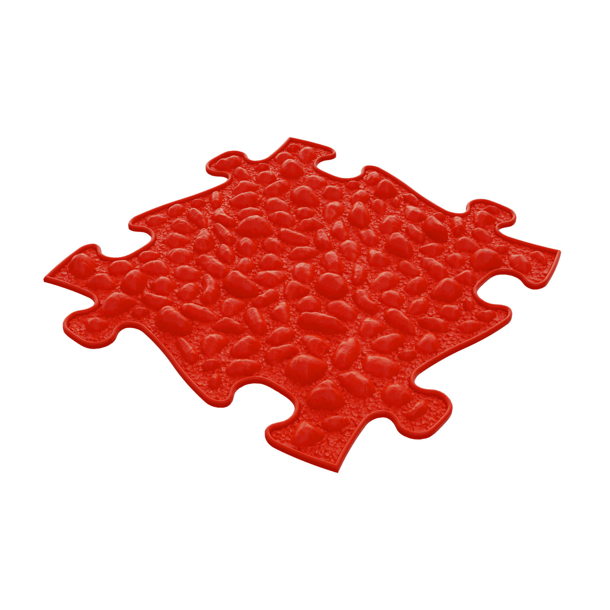 Sensory Gift Set for Kids play mats by TINNITOTS, set of red bubble-textured interlocking mats on Tampa Home & Garden Store