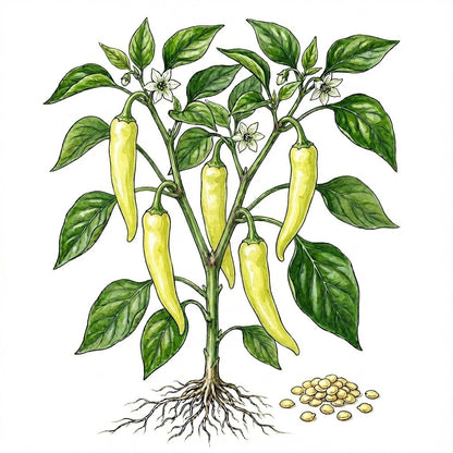 PEPPER Seeds, Sweet Banana - Tampa Home & Garden Store