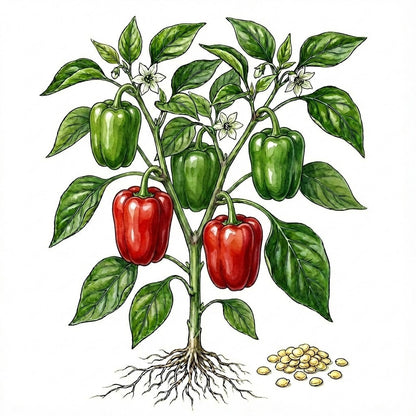 PEPPER Seeds, Yolo Wonder - Tampa Home & Garden Store