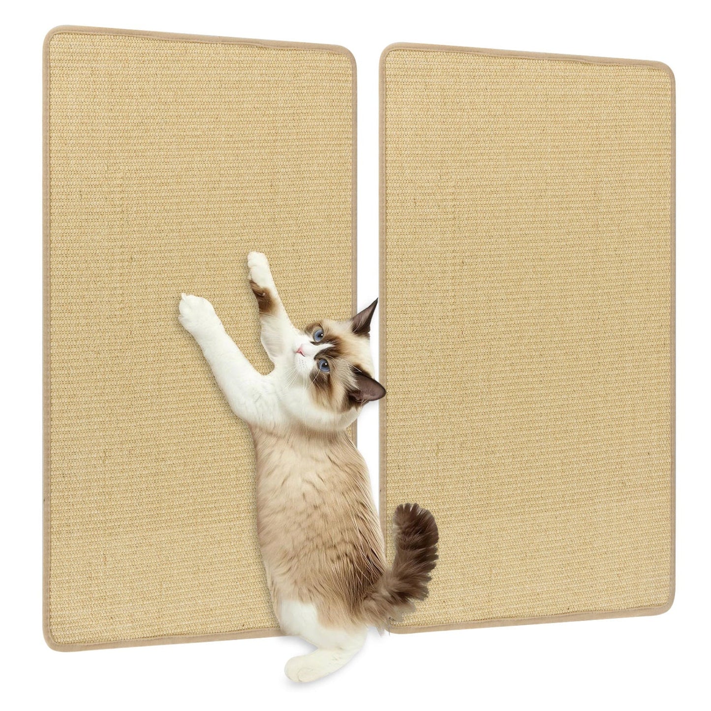 4 Pieces Cat Scratcher Mat Set 32 x 20 Inch Pads for Cats