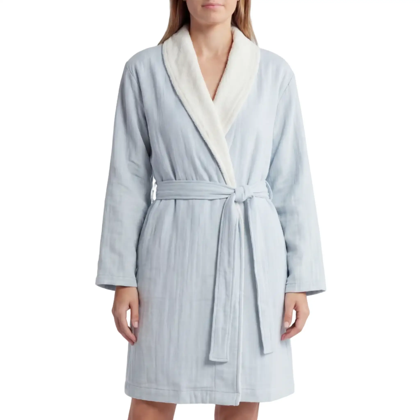 Soluna Double Sided Muslin and Terry Shawl Robe