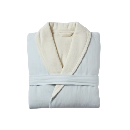 Soluna Double Sided Muslin and Terry Shawl Robe