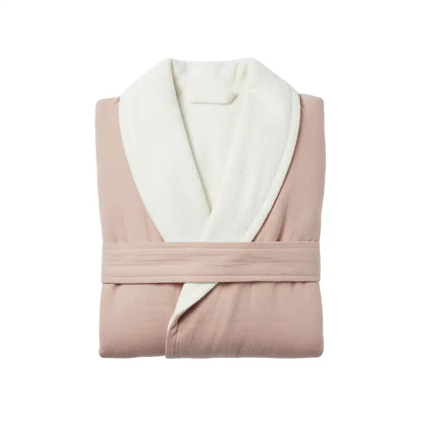 Soluna Double Sided Muslin and Terry Shawl Robe