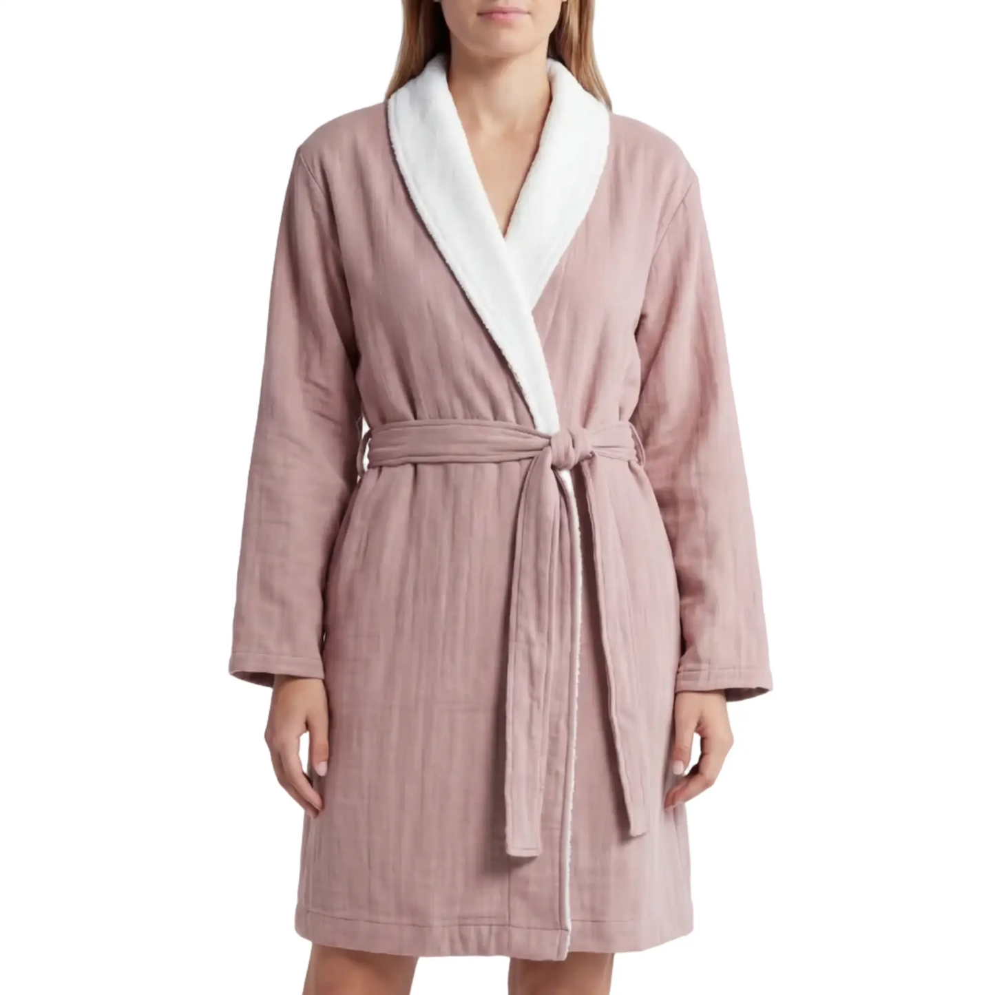 Soluna Double Sided Muslin and Terry Shawl Robe