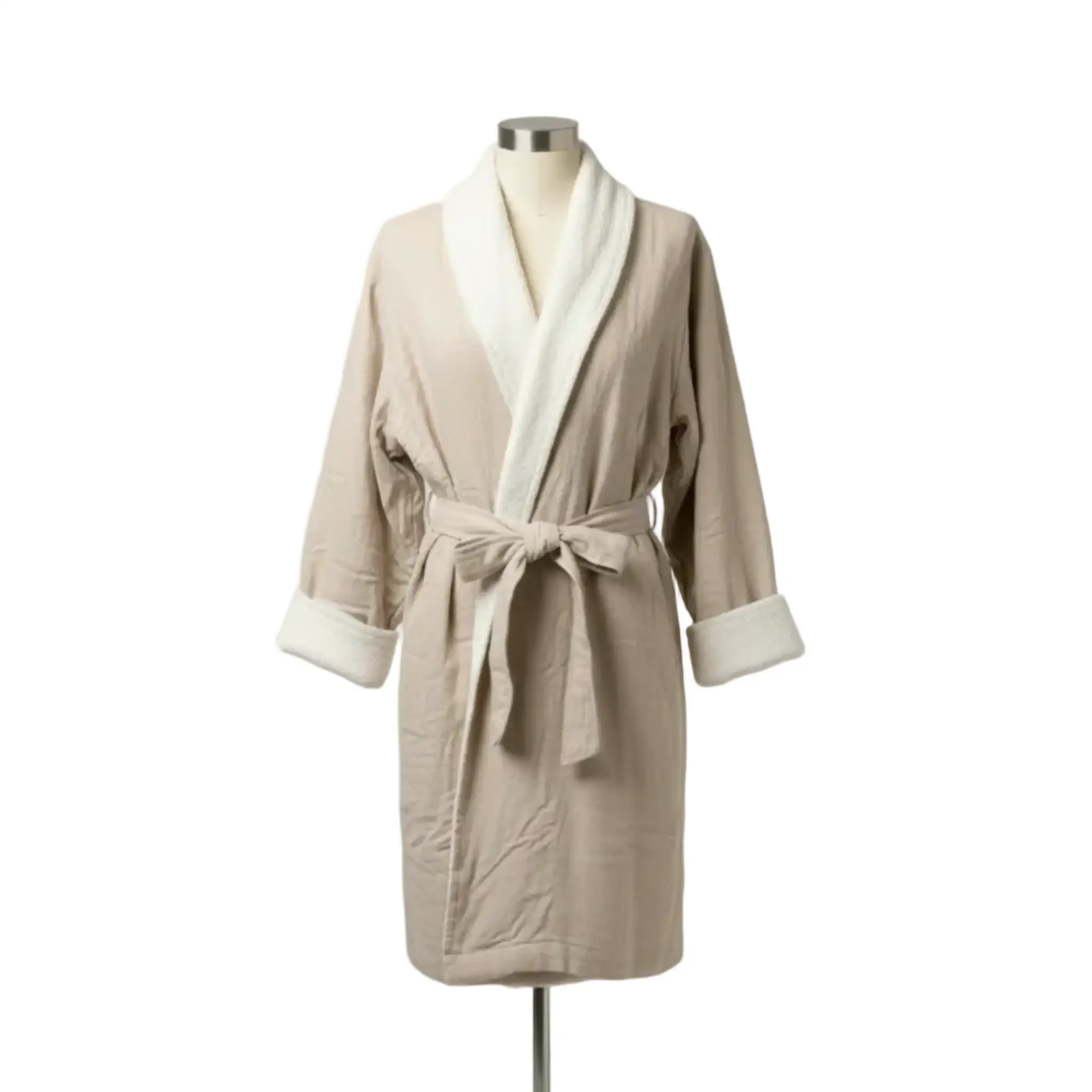 Soluna Double Sided Muslin and Terry Shawl Robe