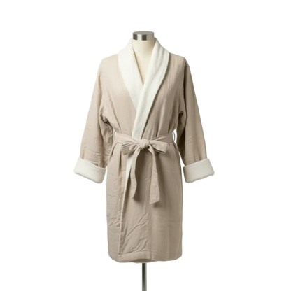 Soluna Double Sided Muslin and Terry Shawl Robe