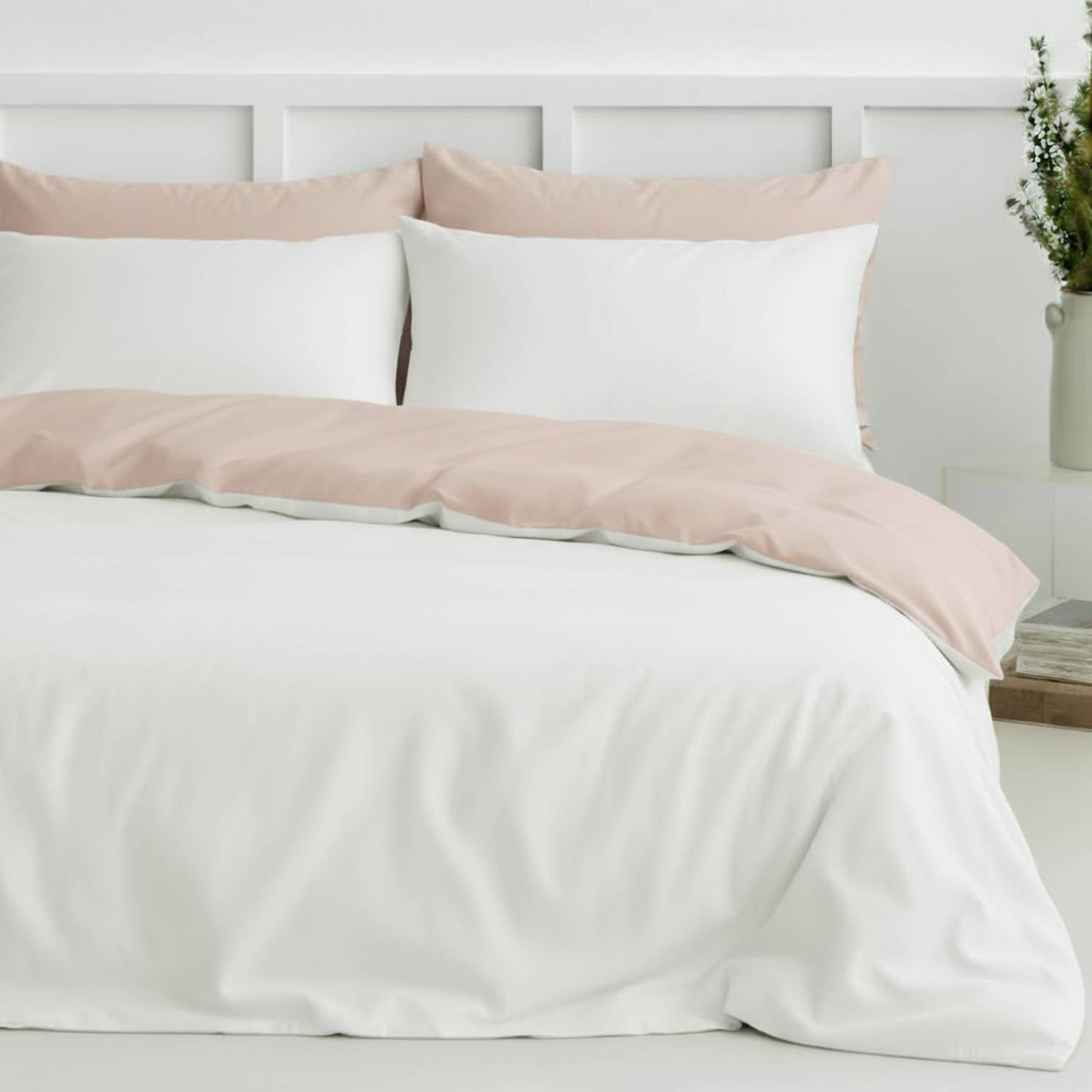 Two-Tone Bamboo Duvet Cover and 2 Shams Set