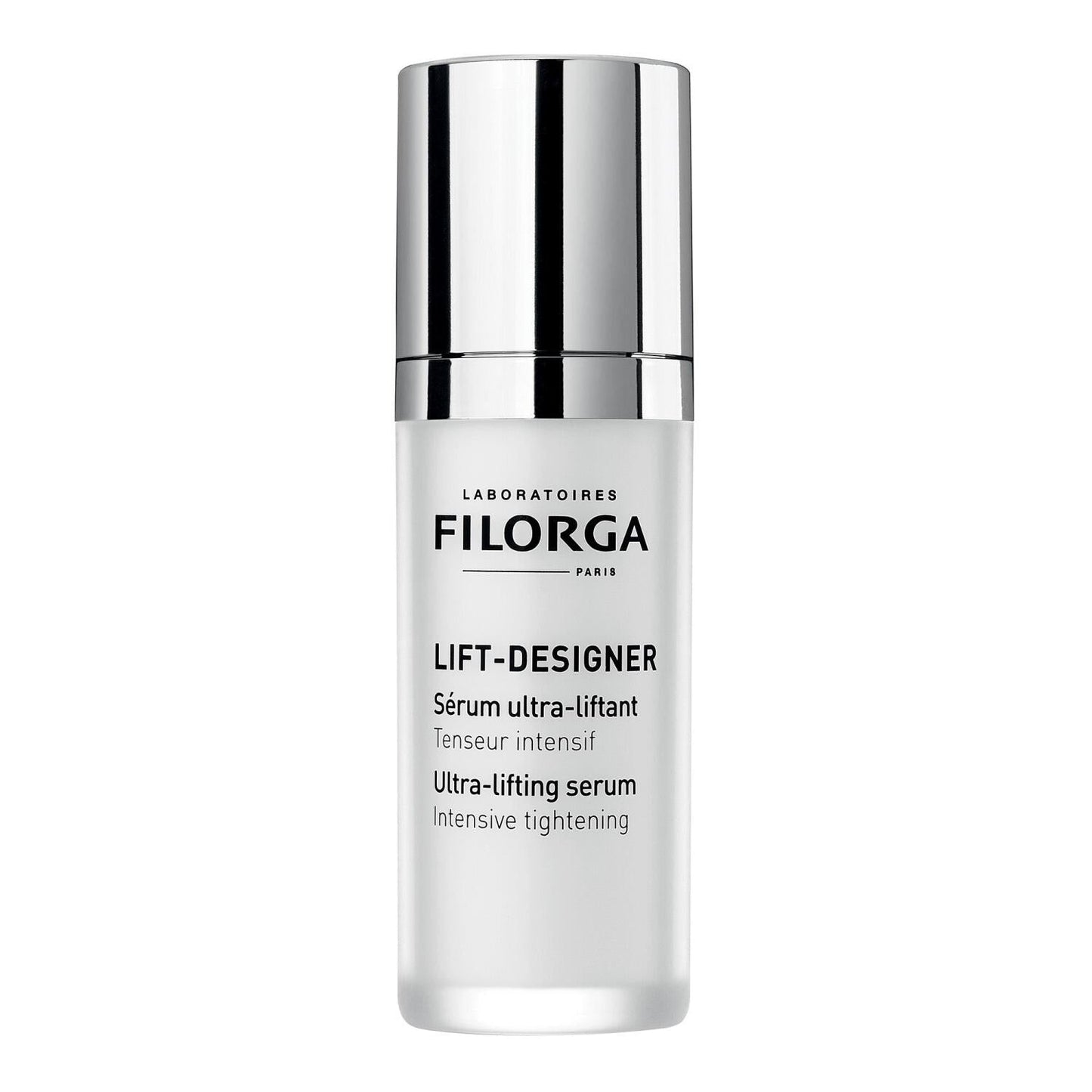 Filorga Lift-Designer Ultra-Lifting Face Serum bottle with silver cap and white container on Tampa Home & Garden Store
