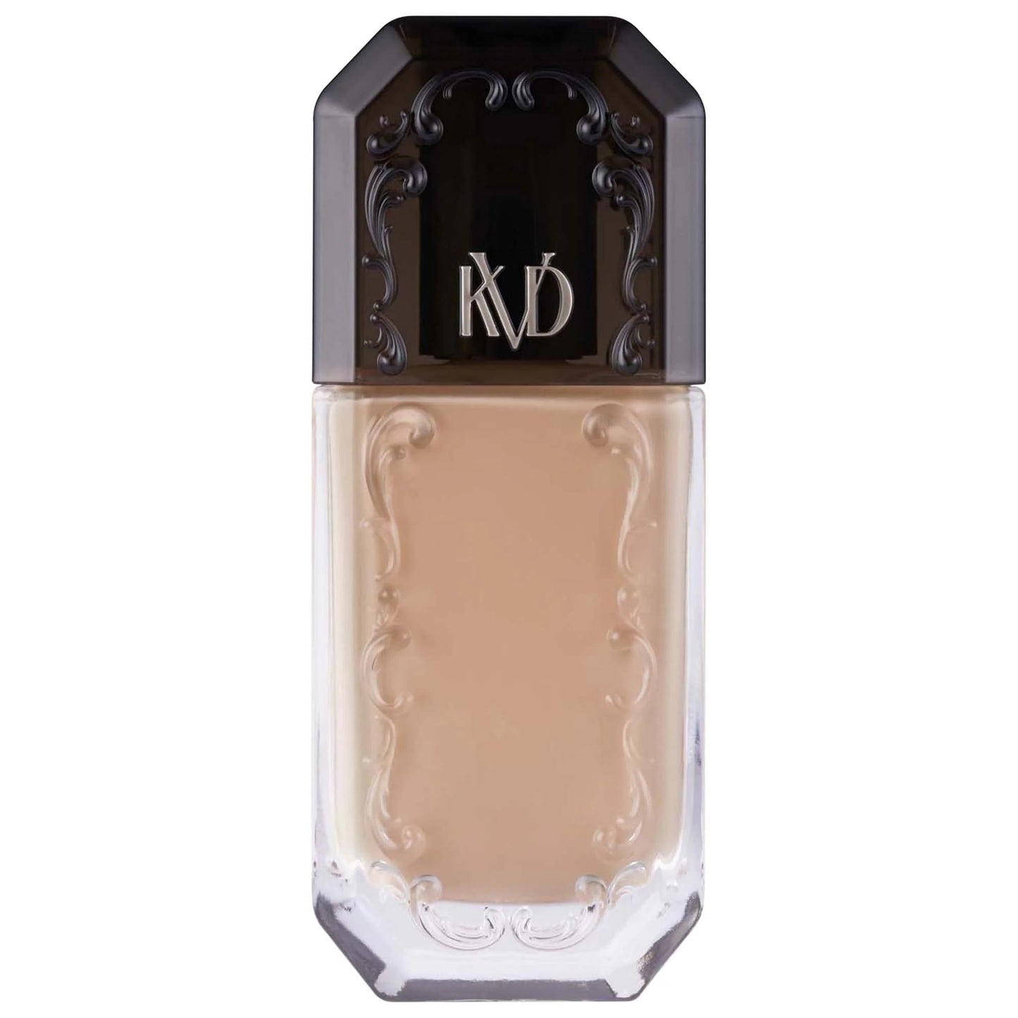 Foundation bottle by Beauty Care Bag in nude shade with KD monogram cap on Tampa Home & Garden Store