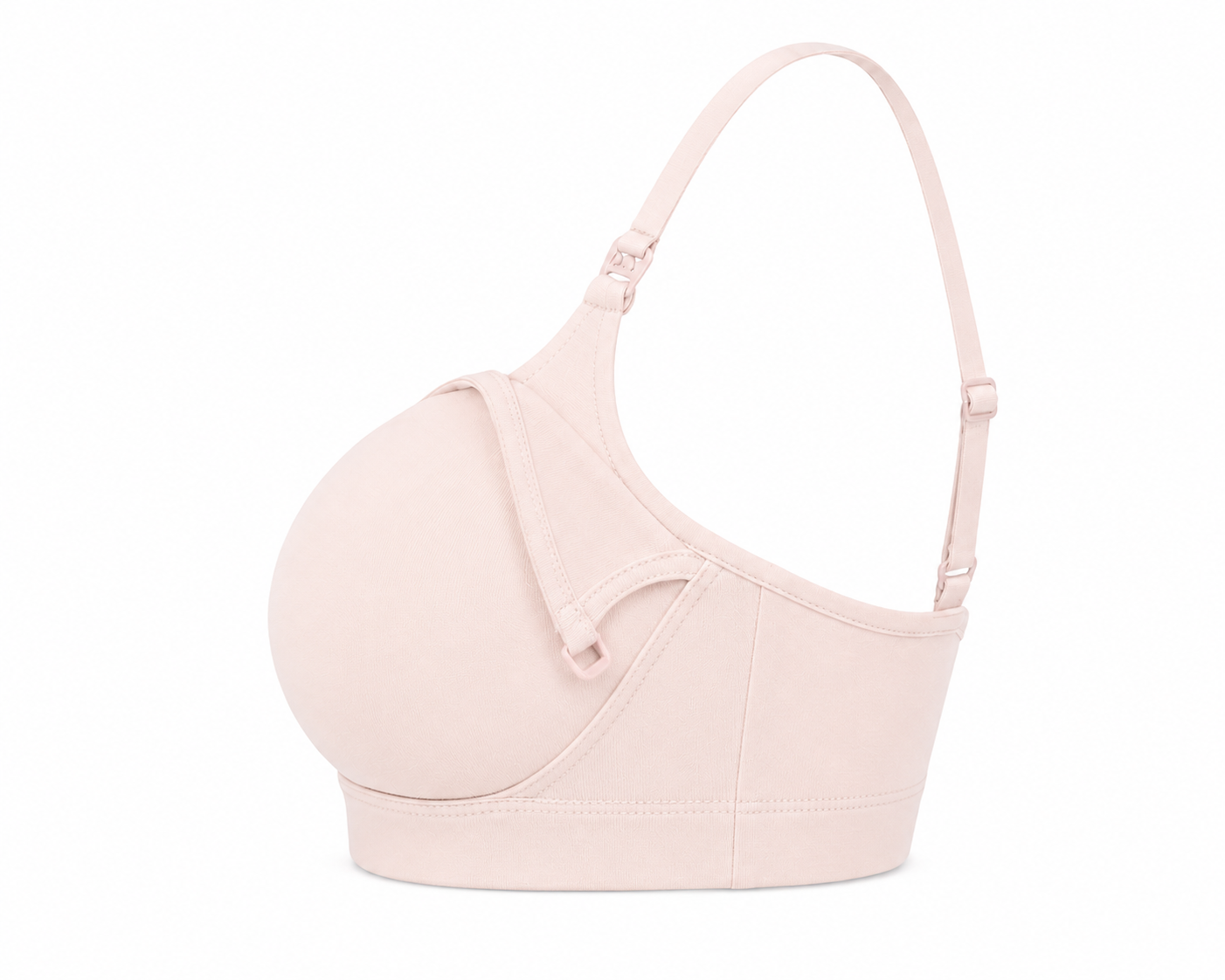 Nursing Bralette in organic cotton pale pink Net Positive, adjustable straps on Tampa Home & Garden Store