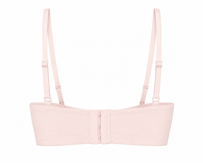 Net Positive Nursing Bralette, organic cotton, light pink, adjustable back-hook straps on Tampa Home & Garden Store