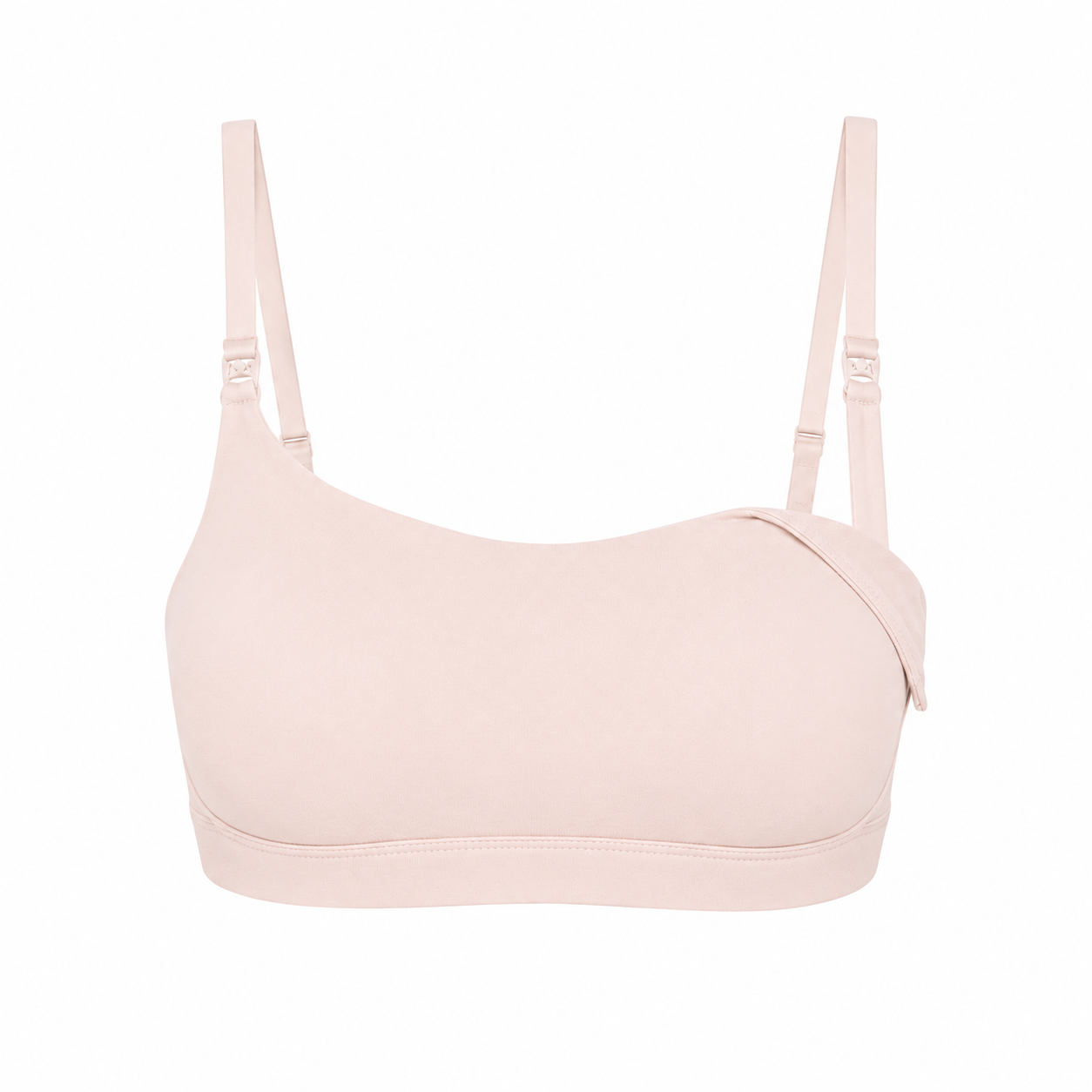 Nursing Bralette organic cotton pale pink with adjustable straps Net Positive on Tampa Home & Garden Store