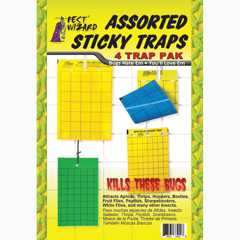 Pest Wizard Assorted Sticky Card Trap Pack