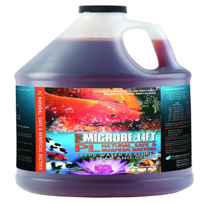 Microbe-Lift PL liquid by Rivendell Distribution in white jug with black cap, purple solution on Tampa Home & Garden Store