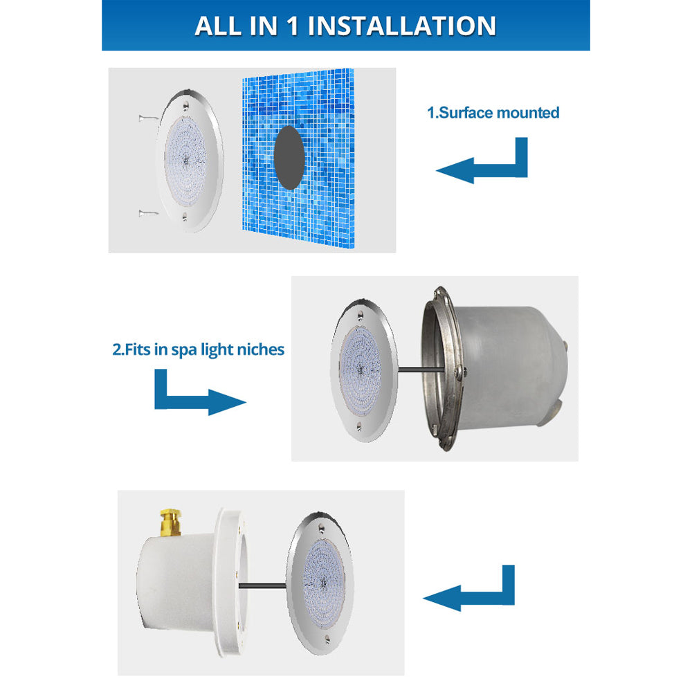 PL15 Jacuzzi Spa RGB/RGBW Color Changing Low Voltage Light