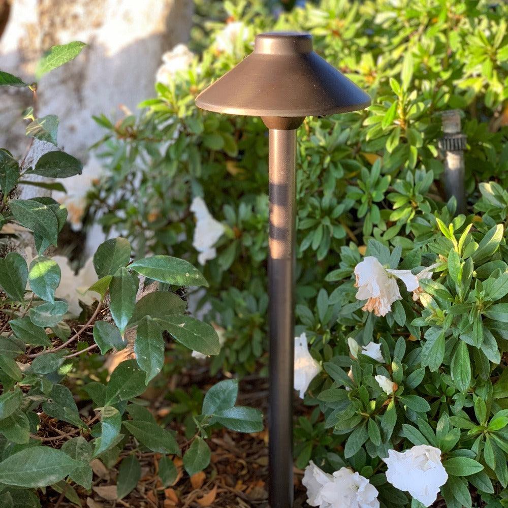 PLB02 Outdoor Garden Pathway Light | Low Voltage Brass Path Light - Tampa Home & Garden Store