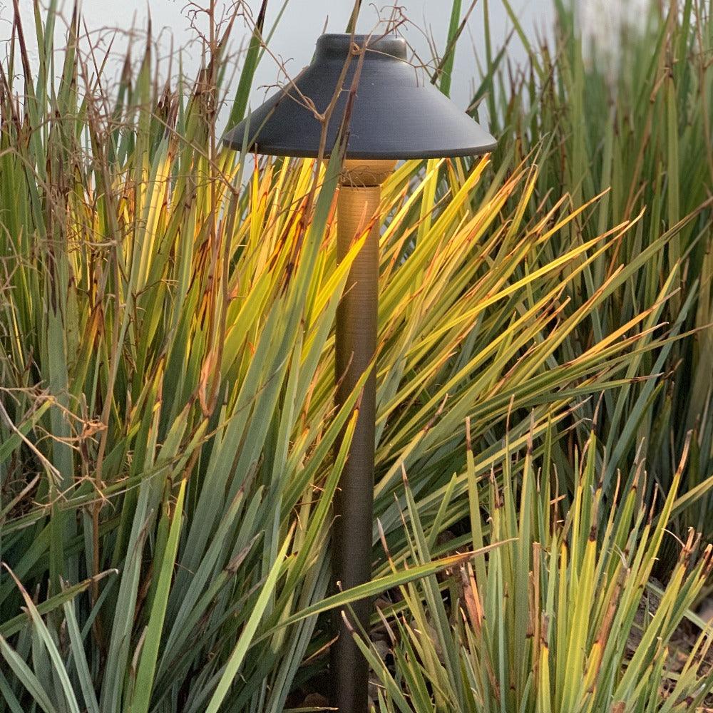 PLB02 Outdoor Garden Pathway Light | Low Voltage Brass Path Light - Tampa Home & Garden Store