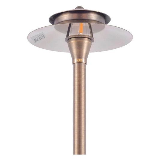 PLB04 Two Tier Brass LED Pagoda Low Voltage Pathway Light