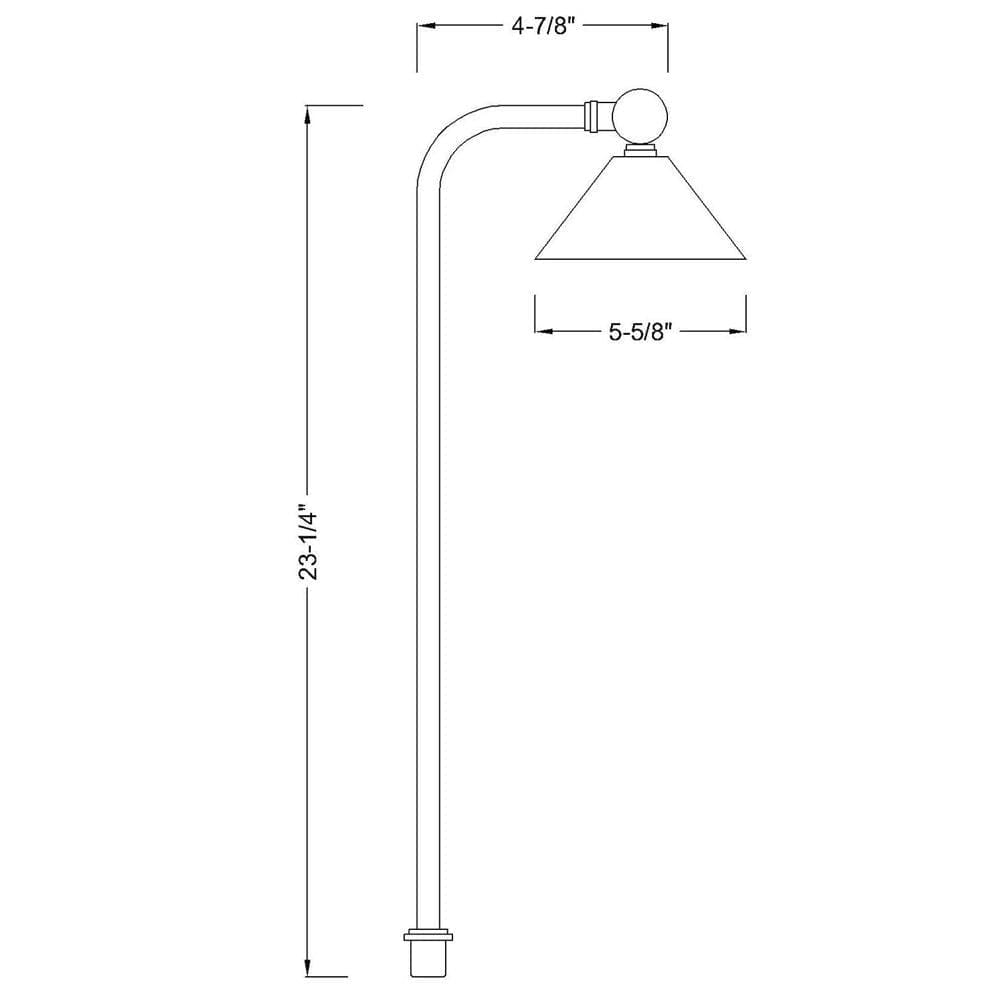 Luz direccional para caminos de paisaje de latón de bajo voltaje LED PLB05