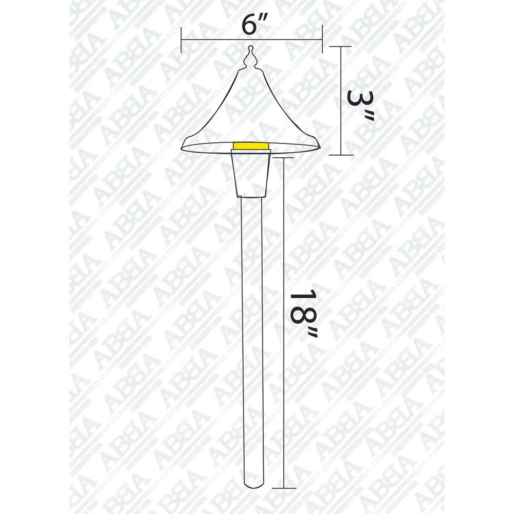 Lámpara LED cónica de latón PLB09, accesorio de iluminación para exteriores, de bajo voltaje, para caminos y paisajes