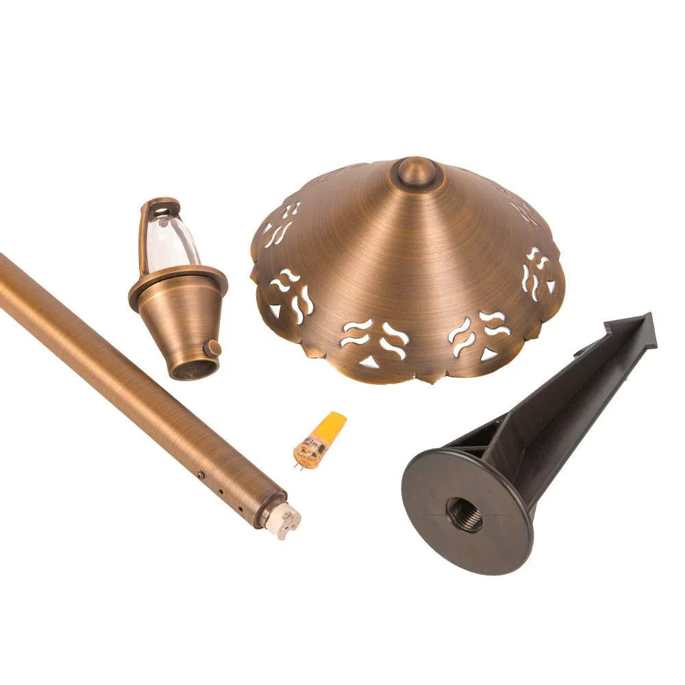 PLB12 Brass LED Low Voltage Pathway Outdoor Lighting Landscape Fixture - Tampa Home & Garden Store