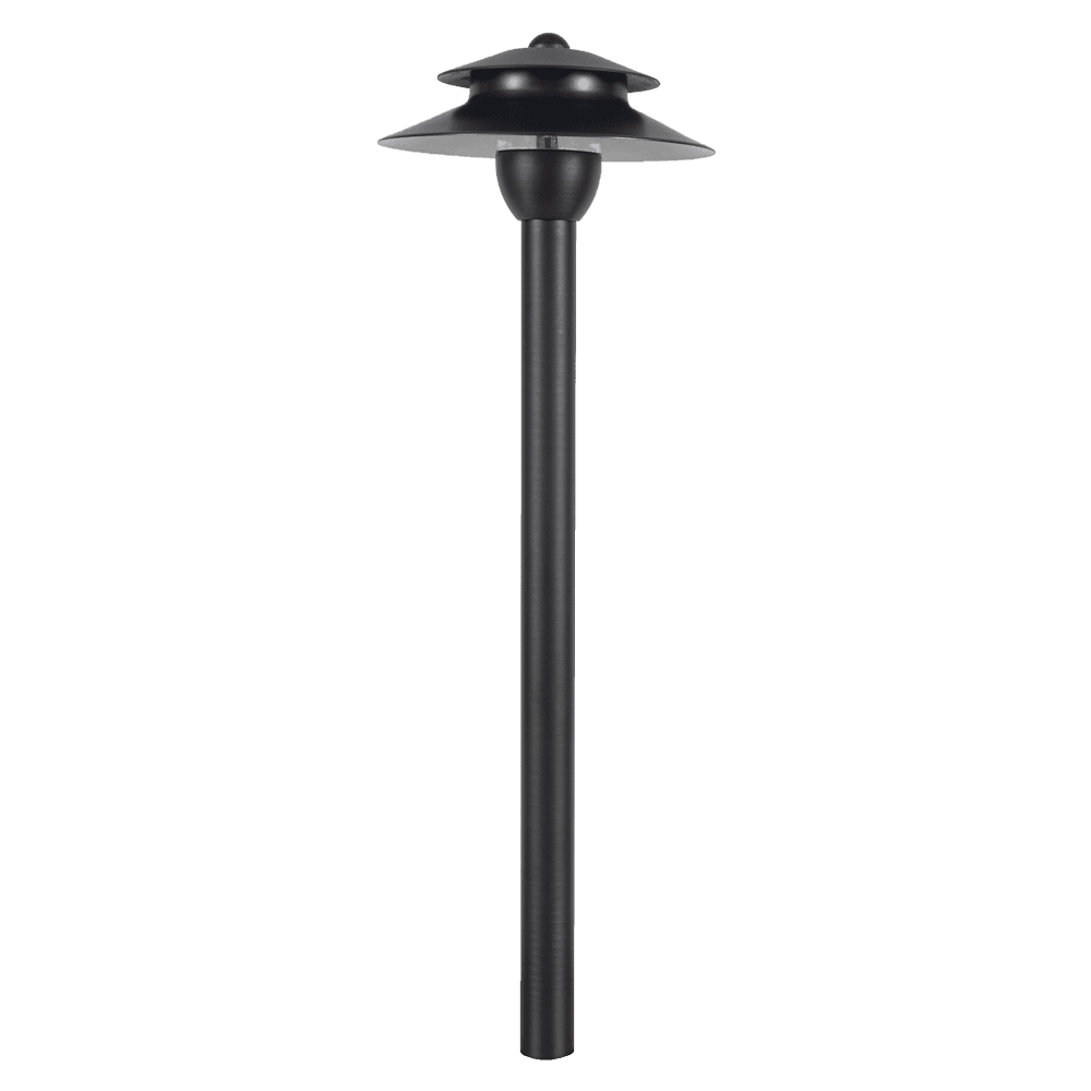 PLB13 Two Tier Brass Pathway Low Voltage Pagoda Light Led Landscape Lighting Fixture - Tampa soil911.com