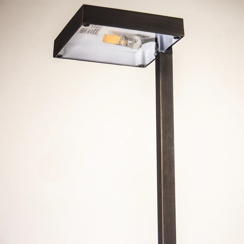Luminaire extérieur de paysage d'éclairage extérieur de voie de basse tension de dessus carré en laiton moulé de PLB20