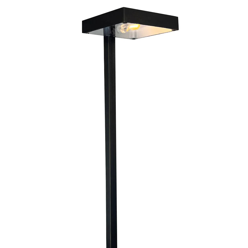 PLB20 Cast Brass Sqaure Top LED Low Voltage Pathway Outdoor Lighting Landscape Fixture - Tampa Home & Garden Store