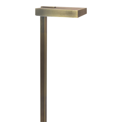 Luminaire extérieur de paysage d'éclairage extérieur de voie de basse tension de dessus carré en laiton moulé de PLB20