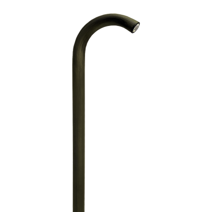 PLB21 Lampe de voie incurvée basse tension en laiton moulé 3 W LED style canne
