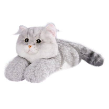 Soft and Lying Silver British Shorthair Plush