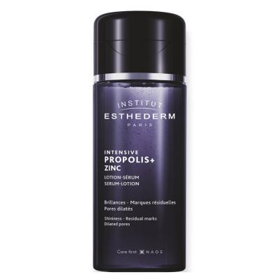 Propolis+ Zinc serum lotion bottle, Institut Esthederm Paris, dark blue 4.4fl oz on Tampa Home & Garden Store
