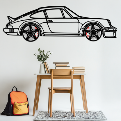 PORSCHE 911 SC Metal Wall Art – Classic Silhouette with Rotating Wheels 🚗✨KAFMEKA060 - Tampa Home & Garden Store