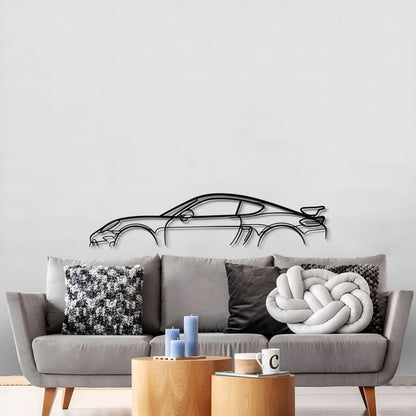 718 Cayman GT4 Metal Car Wall Art - MT0840