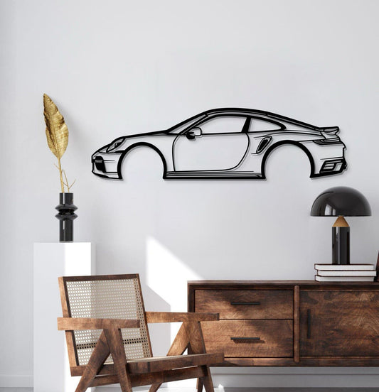 Arte de pared metálico para coche 911 Tipo 993 - MT0845
