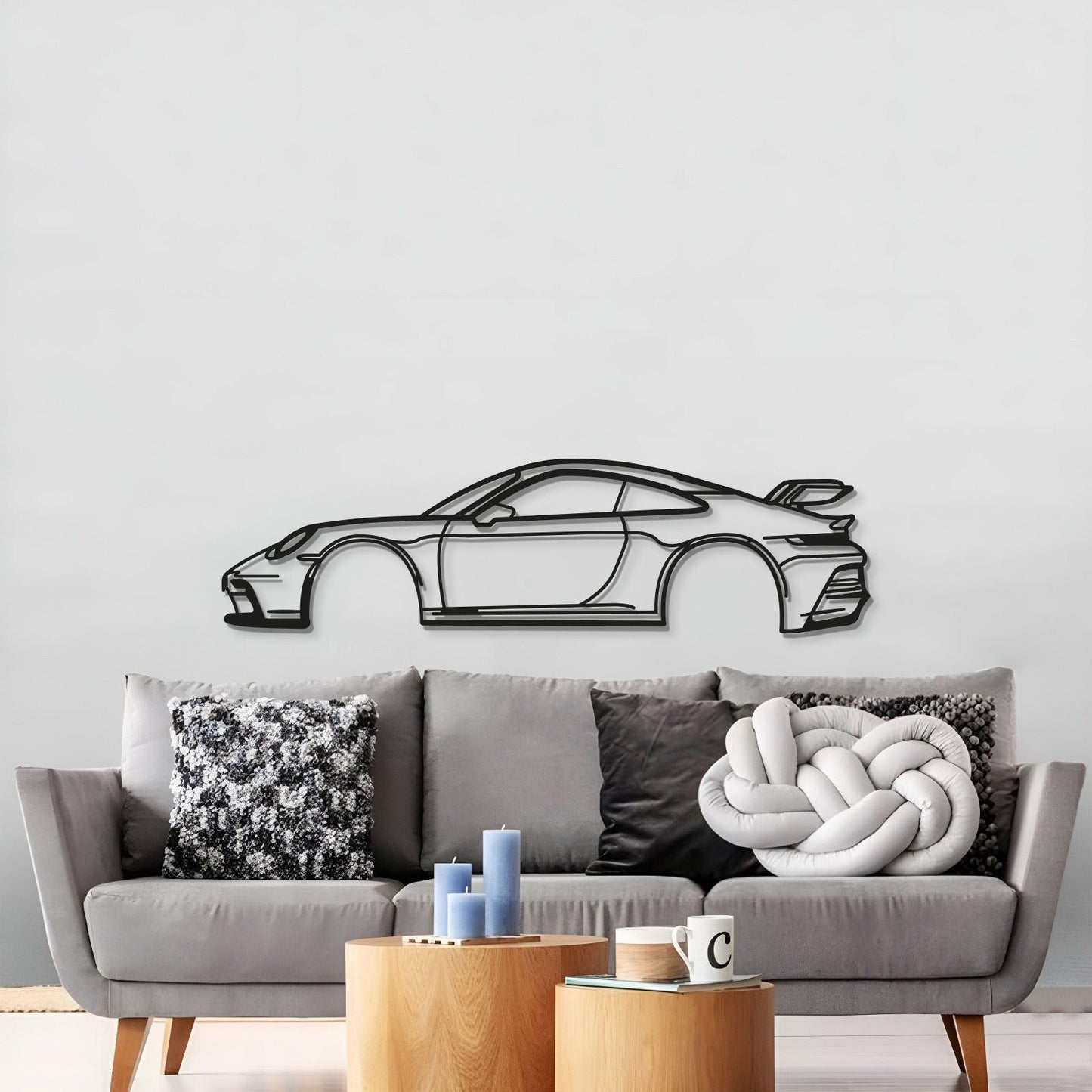 911 GT3 Model 992 Metal Car Wall Art - MT0855