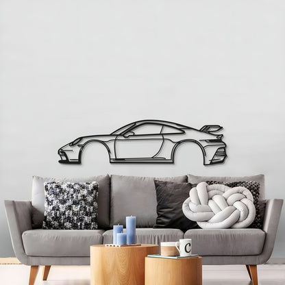911 GT3 Model 992 Metal Car Wall Art - MT0855