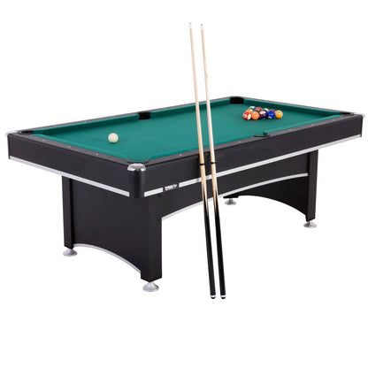 Mesa de billar y ping-pong 2 en 1 convertible de 7 pies