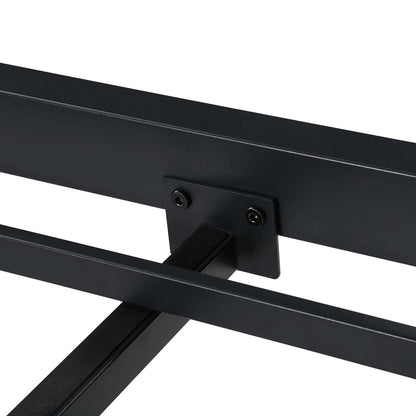 Base de cama de plataforma de metal resistente de tamaño completo de 16 pulgadas de alto