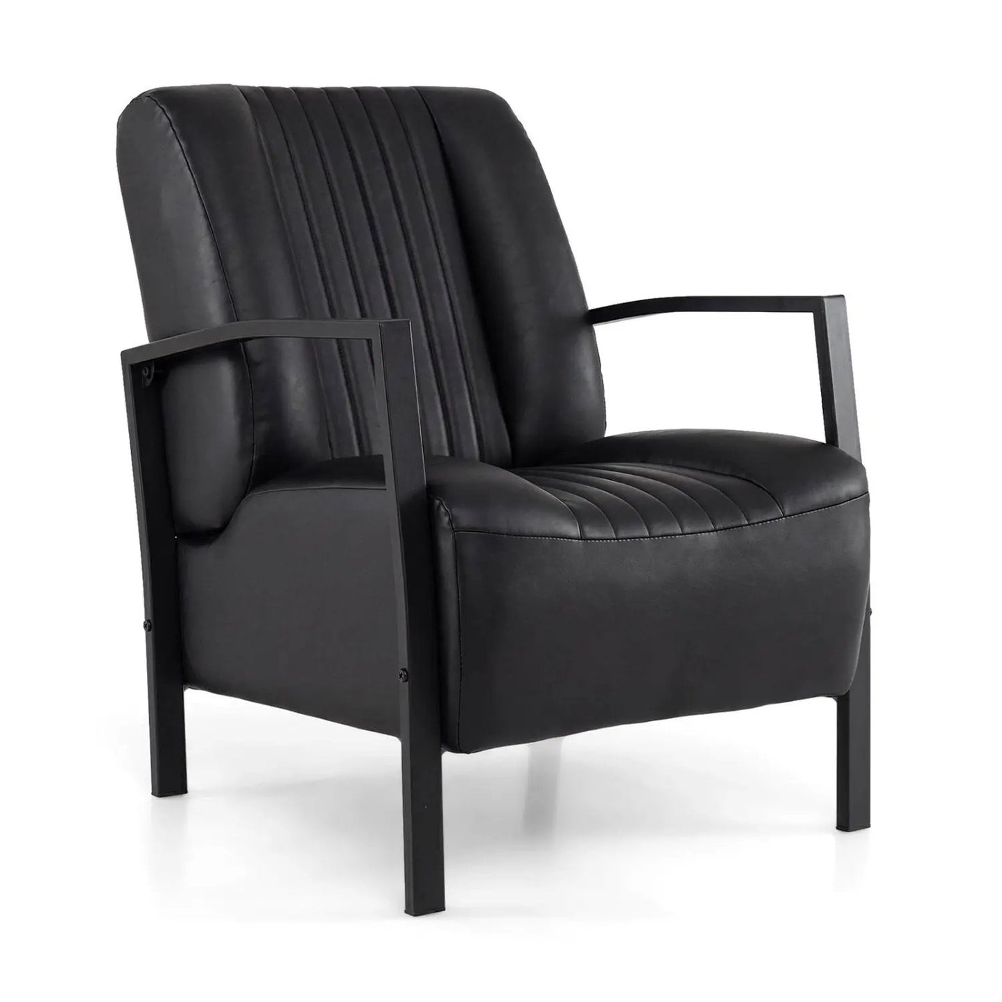Upholstered Accent Chair with Padded Seat and Arm